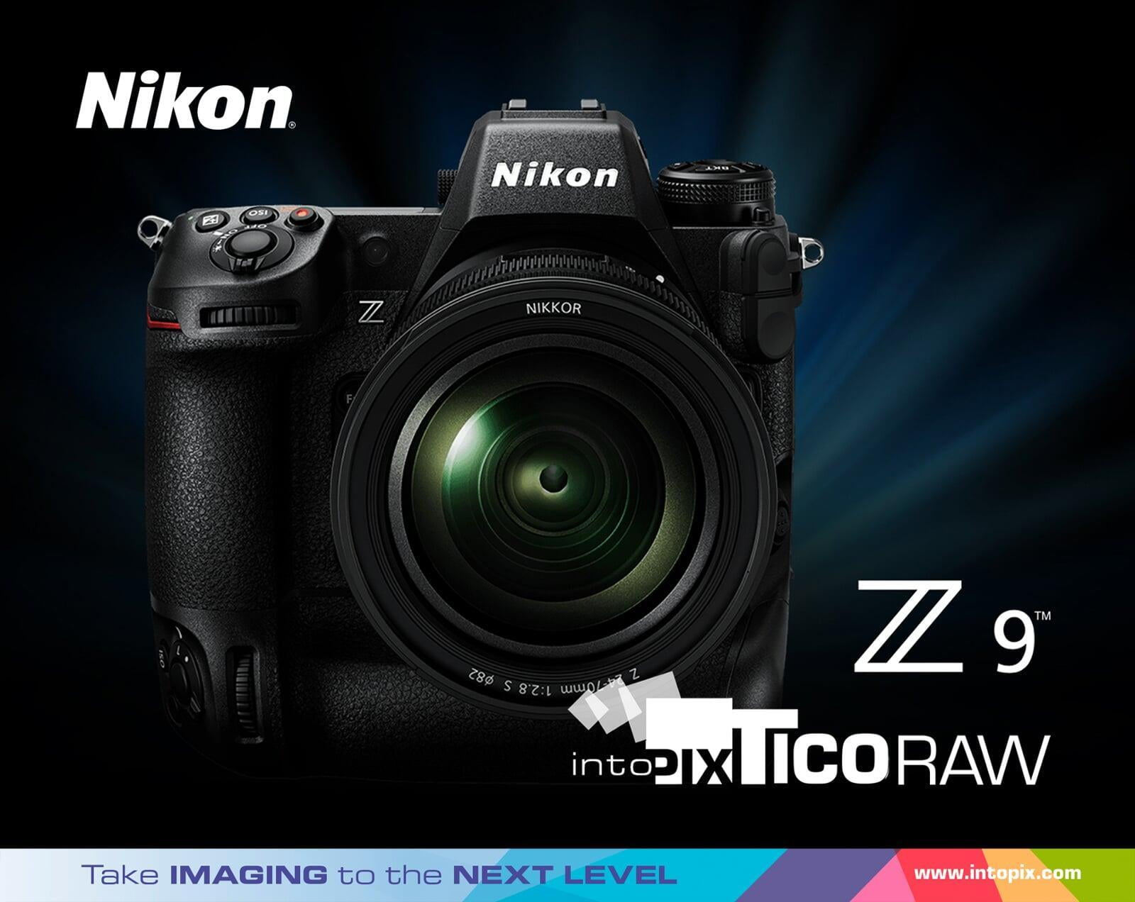 Nikon Z 9 플래그십 미러리스 카메라의 고효율 RAW 레코딩 지원을 위해 intoPIX TicoRAW 기술 추가
